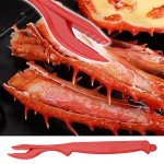 Crab Crackers and Tools, 27-piece Seafood Tools Set, Includes 8 Crab Crackers, 8 Lobster Shellers, 8 Crab Leg Forks/Picks, 2 Seafood Scissors & Storage Bag, Nut Cracker Set, Crab Leg Crackers