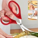 Crab Crackers and Tools, 27-piece Seafood Tools Set, Includes 8 Crab Crackers, 8 Lobster Shellers, 8 Crab Leg Forks/Picks, 2 Seafood Scissors & Storage Bag, Nut Cracker Set, Crab Leg Crackers