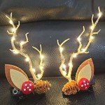 Colorful LED Reindeer Antlers Hair Clips