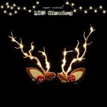 Colorful LED Reindeer Antlers Hair Clips
