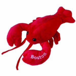 Mary Meyer Lobbie Lobster Stuffed Toy, 10-Inch