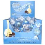 Lindt LINDOR Stracciatella White Chocolate Candy Truffles, Chocolates with Smooth, Melting Truffle Center, 25.4 oz., 60 Count