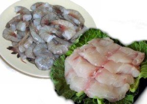 2 lbs. Black Grouper and 2 lbs. Jumbo Shrimp