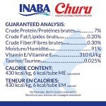 INABA Churu Cat Treats, Grain-Free, Lickable, Squeezable Creamy Purée Cat Treat/Topper with Vitamin E & Taurine, 0.5 Ounces Each Tube, 4 Tubes, Chicken with Crab Recipe
