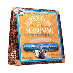 Hi Mountain Jerky Seasoning and Cure Kit | MANDARIN TERIYAKI BLEND | Create Savory Homemade Beef Jerky | Great for Beef, Deer, Elk, & Venison | Mix will Season up to 15lbs. of Meat (1 Box)