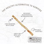 Earth Animal No Hide Stix Venison Flavored Natural Rawhide Free Dog Chews Long Lasting Dog Chew Sticks | Dog Treats for Small Dogs and Cats | Great Dog Chews for Aggressive Chewers (1 Pack)