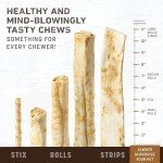 Earth Animal No Hide Stix Venison Flavored Natural Rawhide Free Dog Chews Long Lasting Dog Chew Sticks | Dog Treats for Small Dogs and Cats | Great Dog Chews for Aggressive Chewers (1 Pack)