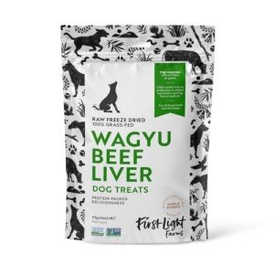 First Light Farms Freeze-Dried Wagyu Beef Liver Dog Treats | 100% Grass-Fed, Certified Humane, 4 oz | Single Ingredient, Nutrient-Dense Superfood for All Breeds & Life Stages