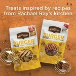 Nutrish Rachael Ray Burger Bites Real Meat Dog Treats, Beef Burger with Bison Recipe, 12 Ounces, Grain Free
