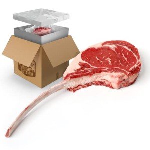 Grumpy Butcher Monster Tomahawk Wagyu Steak, 48-60 ounces - Wagyu Beef Dry Aged Ribeye Steaks Masterpiece