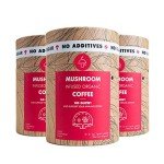 Mushroom Cups Go Glow Superfood Instant Mushroom Coffee - 30pk of Wild Mediterranean Chanterelle & Chaga $1.16 per serving for Energy and Focus Vegan Organic Gluten Free Sugar Free