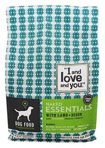 I and love and you Naked Essentials Dry Dog Food - Lamb + Bison - High Protein, Real Meat, No Fillers, Prebiotics + Probiotics, 4lb Bag