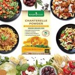 Organic Chanterelle Powder - 3.5 Oz.(100g) Natural Taste Booster for Mushroom Soups, Risotto, Roasted Potatoes, Grilled Steaks, Spaghetti, Pizza