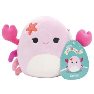 Squishmallows Original 5-Inch Cailey The Crab - Official Jazwares Little Plush - Collectible Soft & Squishy Mini Stuffed Animal Toy - Add to Your Squad - Gift for Kids, Girls & Boys