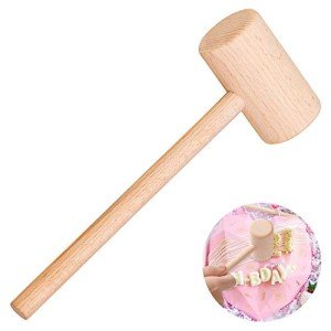 ZAUGONTW Wooden Crab Mallet for Chocolate, Mini Wooden Hammer Multi-Purpose for Kids Toys Crab Lobster Mallets,1Pcs