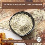 Fresh & Wild | Premium Truffle Parmesan Black Garlic Seasoning | Heighten Umami-Rich Foods, Toss with French Fries, Potatoes or Popcorn | 4 oz | Gourmet, Chef-Inspired Ingredients