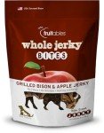 Fruitables Dog Treats – Whole Jerky Bites – Grilled Bison Dog Treats – Healthy Dog Treats – 5 Ounces