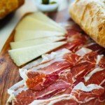 MANCHEGO CHEESE D.O.P 2 Pound Wheel + Serrano Ham 2oz by Fermin