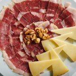 MANCHEGO CHEESE D.O.P 2 Pound Wheel + Serrano Ham 2oz by Fermin