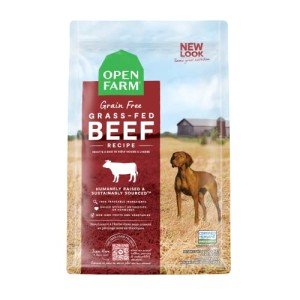 Open Farm Grain-Free Dry Dog Food with Ethically Sourced Ingredients, Non-GMO Veggies & Superfoods to Support Overall Health, Grass-Fed Wagyu Beef Recipe, 4lb Bag (64oz Bag)