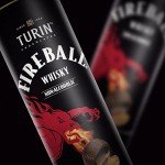 Turin Fireball Dark Chocolate Truffles, Dark Chocolates With Liquor Fireball Whisky Flavored Filling Non-Alcoholic, 7oz Tube Great forr Gifts and Treats, Black