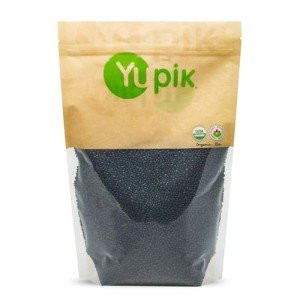 Yupik Organic Black Beluga Lentils, 2.2 lb, Non-GMO, Vegan, Gluten-Free, Kosher, Raw, Sugar-Free - Rich in Protein, Fiber & Iron, Perfect for Soups & Salads