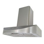 KOBE CHX3830SQBD-WM-3 Brillia 30-inch Ductless Wall Mount Range Hood, 3-Speed, 400 CFM, Fits Ceiling Height 7.5'-9.5'