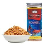 Amzey Freeze Jumbo Krill 3 oz, Dired Jumbo Shrimp Provide Essential Omega-3, Vitamin Enhancement. Super Food for Pets, Cat Food, Dog Food, Fresh and Salt Water Fish