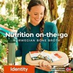 Identity Norwegian Bone Broth, Hydrolyzed Protein, 13g of Protein per Serving, Instant Absorption, Savory Bone Broth Powder Mix, Non-GMO, Gluten and Dairy Free, Perfect for Soup Base or Tasty Drink, Collagen Peptides (3 Pack, Chanterelle Mushroom)