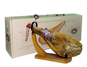 Altos de Iberia | Serrano Ham + Knife + Ham Holder Special Edition | Jamón Serrano + Jamonera + Cuchillo | 15 months | 14-16 Lbrs. |