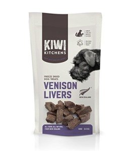 Kiwi Kitchens, Freeze Dried Dog Treats, Venison Livers, 9 Oz