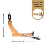 Monte Nevado Jamon Iberico Cebo Campo - Range Fed - Includes Ham Stand and Knife - Min. Weight 17lb, 32 Months Avg Curing Time - Jamon Iberico 100% Cebo de Campo - Great Family and Friends Gift