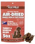 Real Meat Air Dried Dog Food w/Real Turkey & Venison - 5oz Bag of Grain-Free Real Meat Dog Food Sourced from Free-Range Turkey & Deer - Digestible, All-Natural, & High-Protein Turkey and Venison