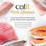 Catit Fish Dinner with Crab Flavor & Pumpkin – Hydrating and Healthy Wet Cat Food for Cats of All Ages