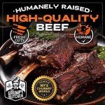 Grumpy Butcher Wagyu Beef Short Ribs, 2 pack (1.5 lb each): Fully-cooked Tender Beef Short Ribs Bone In