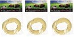 Tasman's Natural Pet All-Natural Buffalo (Bison) Collagen-Based Chews - 3 Medium Rings. Traditional Rawhide Alternative