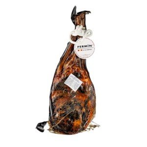 Fermin Iberico Shoulder (10-11 lbs) All natural, No Nitrites or Nitrites Added. Exclusive by Dao Gourmet Foods (Includes ham holder + Knife + Cover)