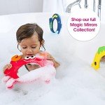 Edushape Magic Mirror Shapes, Crab Baby Mirror - Baby Bath Foam Toys Mirror - Stick-On Removable Baby Foam Bath Toys for Toddlers 1-3 - Learning Bath Toys Foam Mirror - Cause, Effect, Cognitive Skills