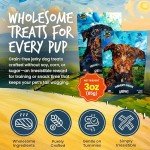 Wild Meadow Farms - Gibson's Prairie Bacon with Bison, Soft Jerky Dog Treats, Aromatic, and Grain-Free for Training and Rewarding Dogs of All Breeds and Ages - 3 Ounce Pouch