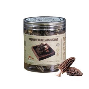Auditum Organic Dried Morel Mushrooms Fresh- Intense Flavor for Gourmet Dishes, Nutrient-dense, and Vegan Organic Fresh-Like Dried Morels Mushrooms, 1oz