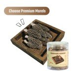 Auditum Organic Dried Morel Mushrooms Fresh- Intense Flavor for Gourmet Dishes, Nutrient-dense, and Vegan Organic Fresh-Like Dried Morels Mushrooms, 1oz