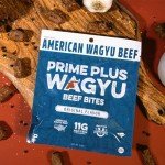 Prime Plus Wagyu Beef Bites, Original, Tender Steak Bites Crafted With 100% American Wagyu Beef, High Protein, No Added Nitrates or Antibiotics, 2.5oz