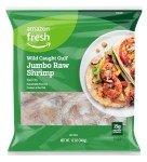Amazon Fresh, Wild Caught Gulf Jumbo Raw Shrimp, Shell On, Tail On, 12 Oz (Frozen)