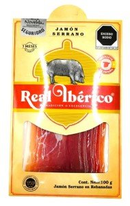 Serrano ham Real iberico 4 oz