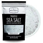 Italian Black Truffle Sea Salt, Natural Black Truffle Salt for Soups and Sauces, Smooth & Rich Truffle Infused Gourmet Salt, 5 oz Bag, Sea Salt Superstore
