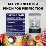 Italian Black Truffle Sea Salt, Natural Black Truffle Salt for Soups and Sauces, Smooth & Rich Truffle Infused Gourmet Salt, 5 oz Bag, Sea Salt Superstore