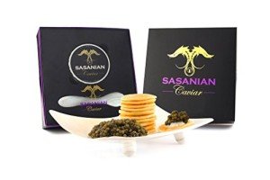 GUARANTEED OVERNIGHT! 1oz Golden Imperial Osetra GIFT SET with FREE Mother of Pearl Spoon
