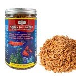 Amzey Freeze Jumbo Krill 2 oz(57 Grams) Jar, Dired Jumbo Shrimp Provide Essential Omega-3, Vitamin Enhancement. Super Food for Pets, Cat Food, Dog Food, Fresh and Salt Water Fish