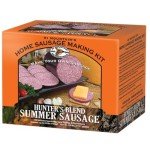 Hi Mountain Seasonings ǀ Summer Sausage Seasoning Kit ǀ HUNTER'S BLEND ǀ Includes Seasoning, Cure, 10 Casings & Directions ǀ Seasons up to 30lbs of Meat ǀ Beef, Pork, Venison, Deer & Wild Game