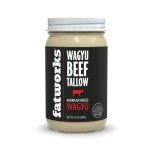 Fatworks 100% American Wagyu Tallow, Pit Master Secret Weapon, Certified Wagyu, KETO, PALEO, CARNIVORE, WHOLE30 friendly, Non-Hydrogenated, USA Sourced, 14 oz. (3 Pack)